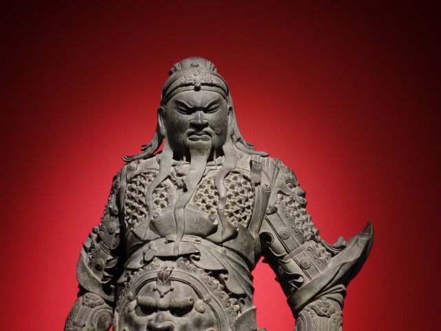 三国志展　関羽像