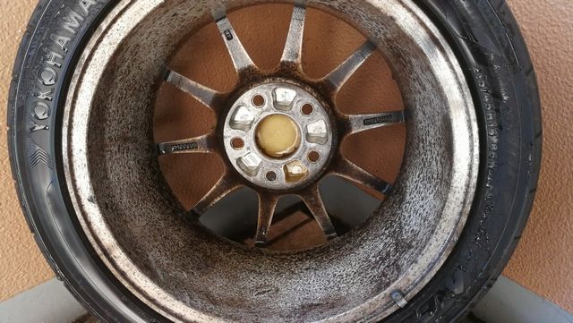 ホイール　水洗い後