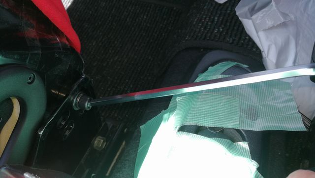 純正シートレール流用