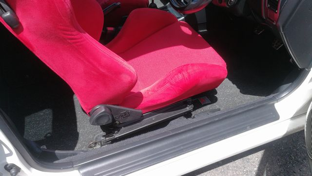 純正シートレール流用